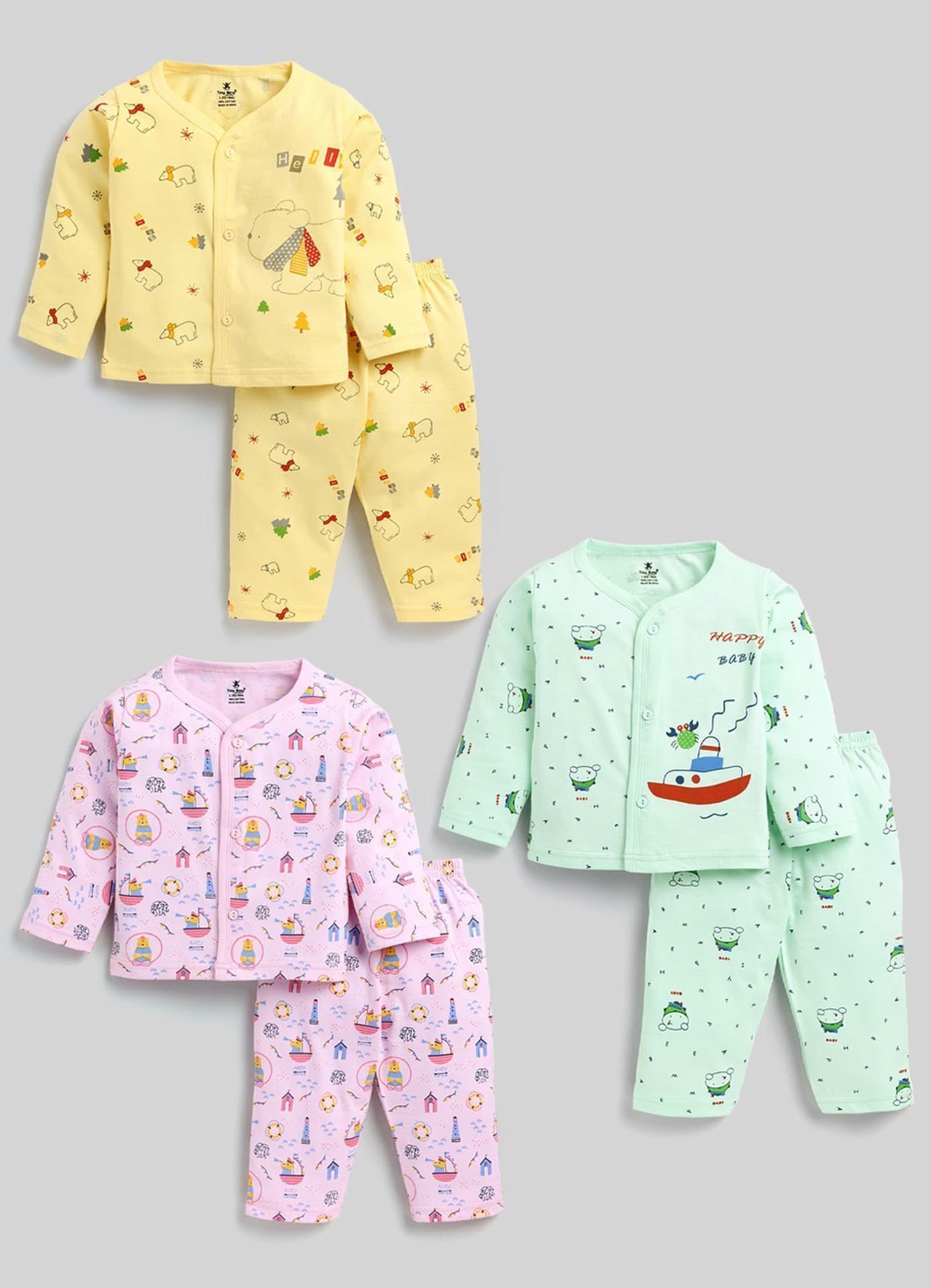 Baby Boys & Baby Girls Casual Top Pyjama