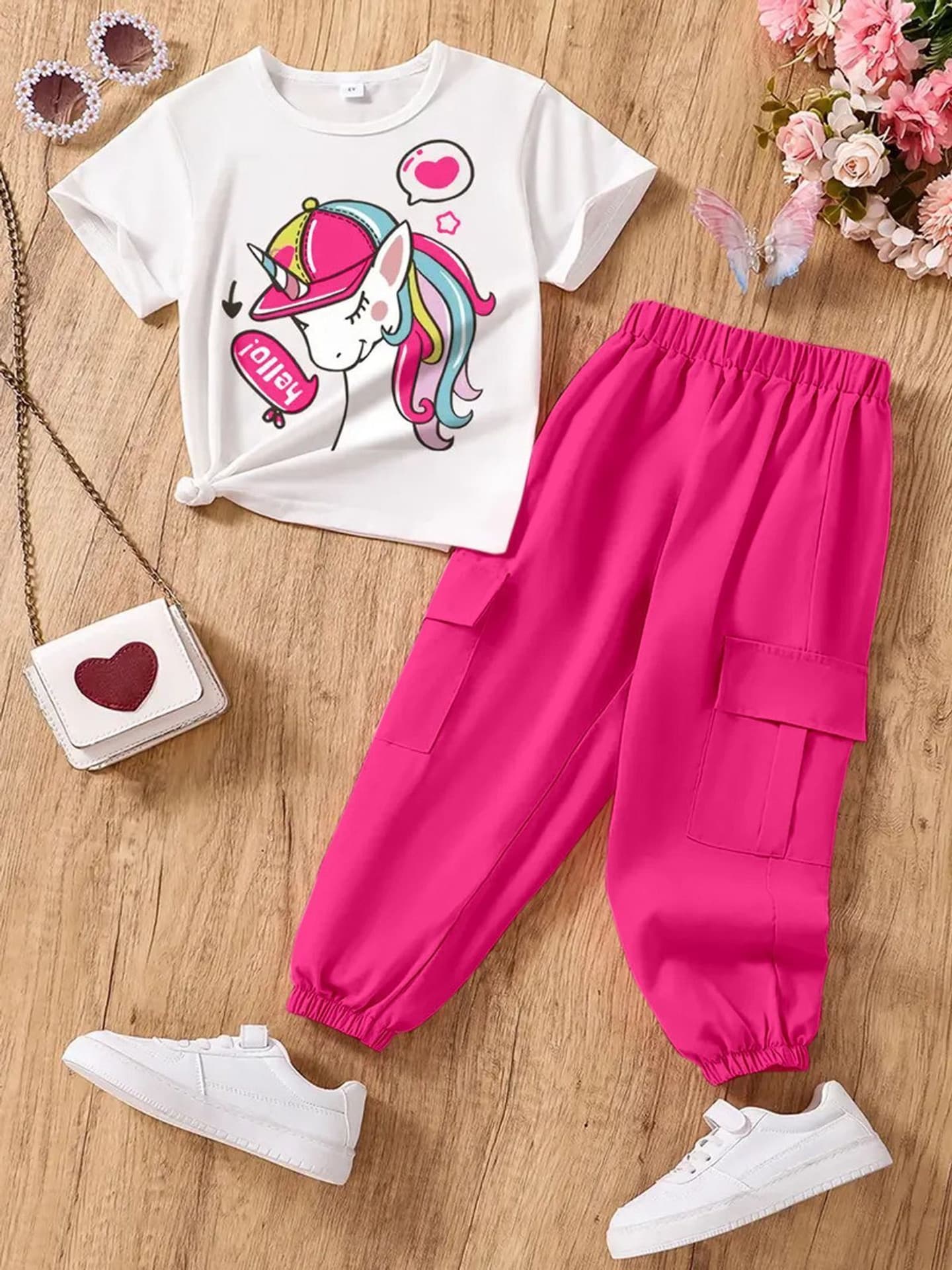 Girls Casual T-shirt Pant